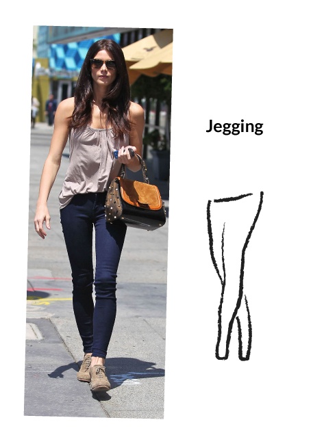 Exemplo de calça jeans jegging
