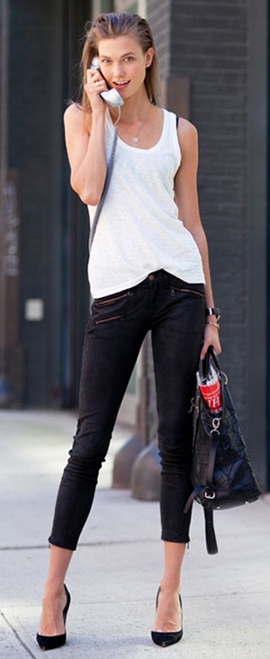 new-york-fashion-week-spring-2012-trend-black-white-street-style-karlie-kloss-pants-blazer-skirt-shoes1