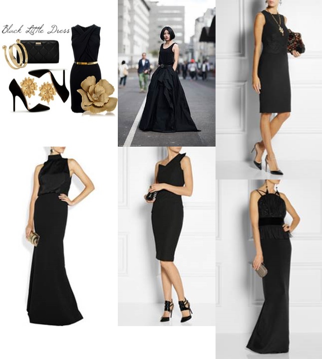 vestido longo preto rodado