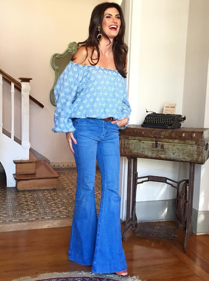 Jeans anos 70 - Isabella Fiorentino 