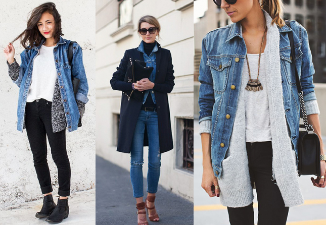 moda com jaqueta jeans