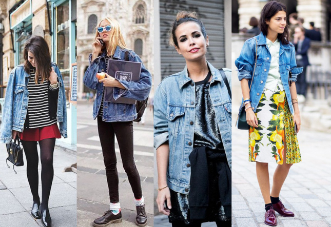 moda com jaqueta jeans