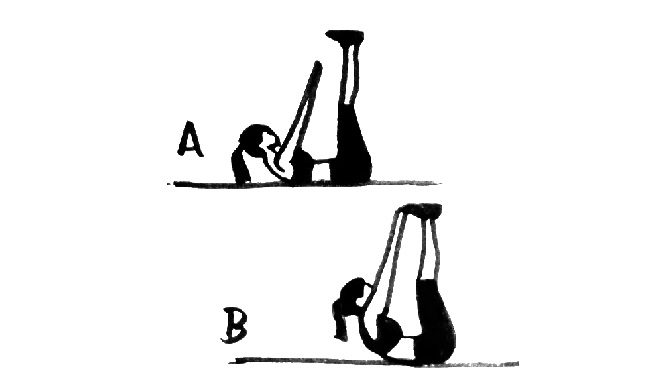 Desenho de duas mulheres fazendo exercícios de abdominal