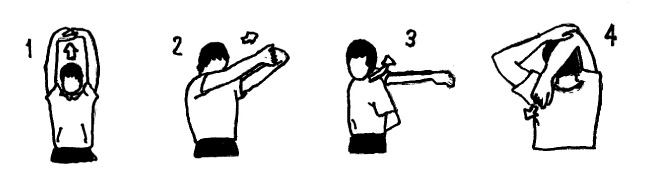 desenho da silhueta de um homem fazendo alongamentos 1