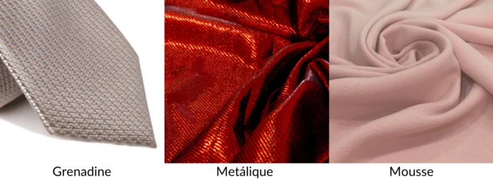 Textruras têxteis - Metálique, Mousse e Grenadine
